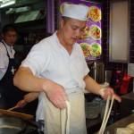 Noodle wrangler at Shanghai Delights, Jurong Point Mall